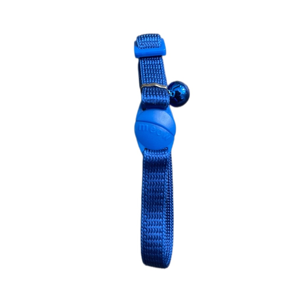 MEOW Snap On Blue Cat Collar and Leash